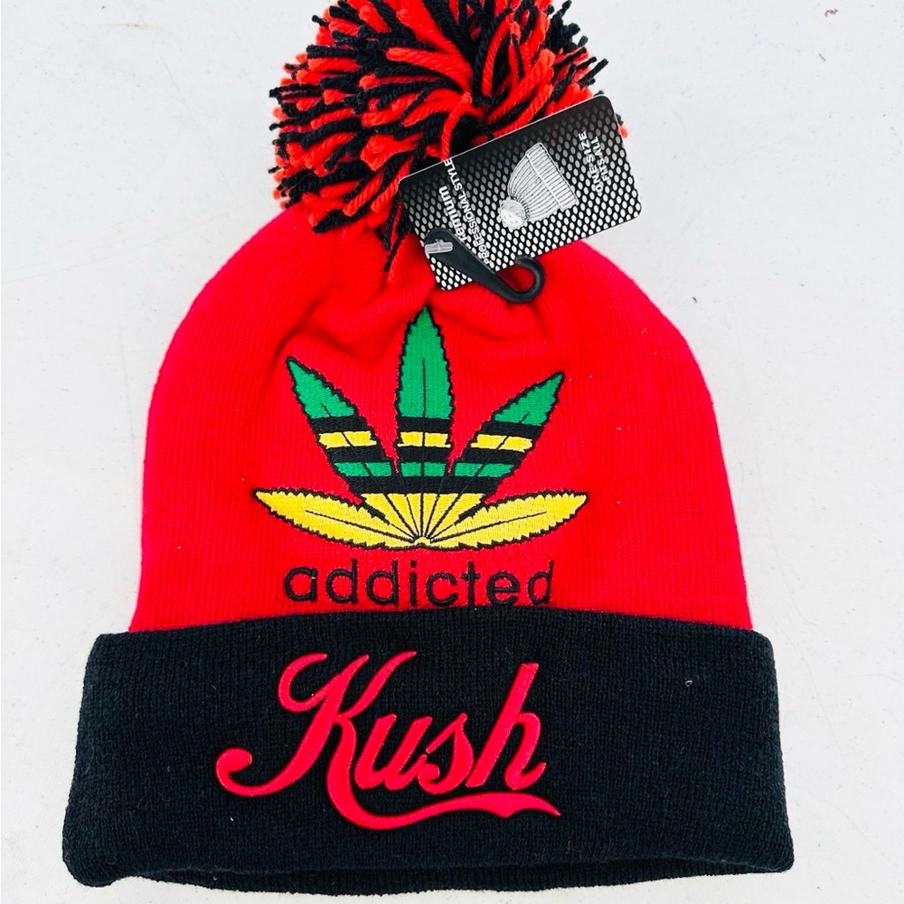 Red and Black unisex adult  Beanie